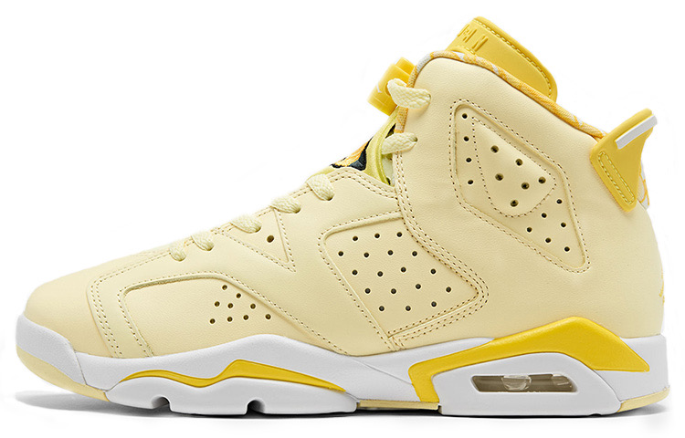 Air Jordan 6 Floral Yellow White Shoes